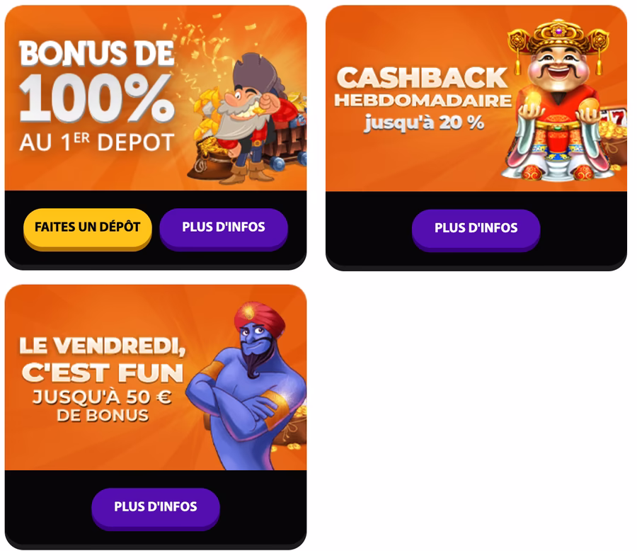 Retraits et conditions Gratorama